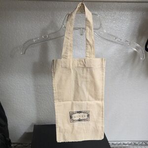 Gucci Natural Canvas Tote with Logo Patch